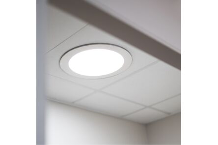 Powerdaylight diam. 25cm Plafondplaat rond opbouw wit binnenzijde