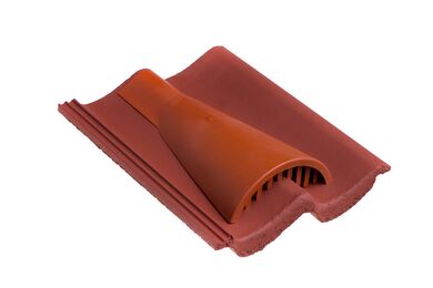 Monier sneldek ventilatiepan natura novo+ effen Hollands rood