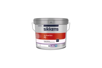 Sikkens Alphatex IQ Muurverf Acryl Zijdeglans Wit emmer W05 9,3ltr
