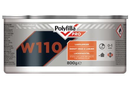 Polyfilla Pro W110 Lakplamuur Plamuur Polymeerdispersie blik 800gr