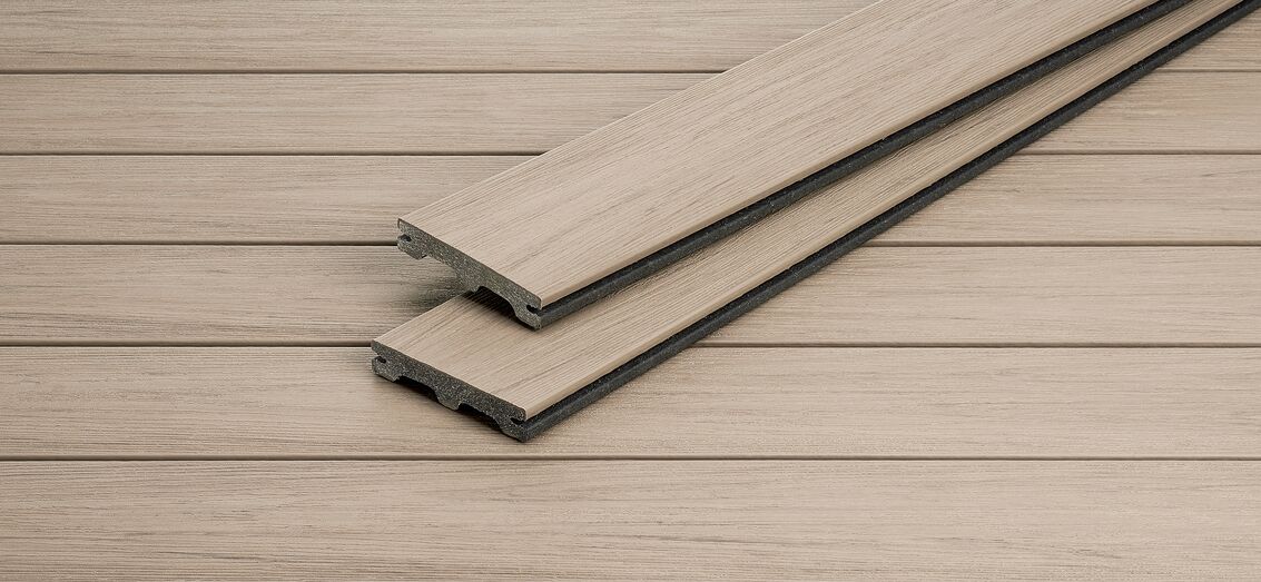 NaturinForm Piazza Vlonderplank Piazza One Ivory PEFC 100 25x140x4000mm