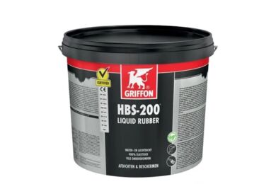 Griffon HBS-200 liquid rubber emmer zwart 16ltr