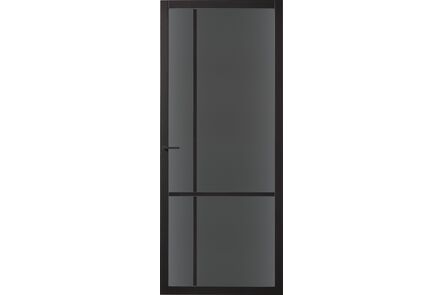 Skantrae Designdeur Slimseries One SSL 4009 Rook veiligheidsglas Grafietzwart Voorbehandeld Opdek Links 830x2115mm