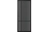 Skantrae Designdeur Slimseries One SSL 4009 Rook veiligheidsglas Grafietzwart Voorbehandeld Opdek Links 830x2115mm