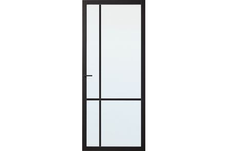 Skantrae Designdeur Slimseries One SSL 4009 Nevel veiligheidsglas Grafietzwart Voorbehandeld Opdek Links 880x2315mm