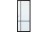 Skantrae Designdeur Slimseries One SSL 4009 Nevel veiligheidsglas Grafietzwart Voorbehandeld Opdek Links 880x2315mm