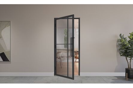 Xstel binnendeur 6 vlaks grijs gerookt links 2115x930mm