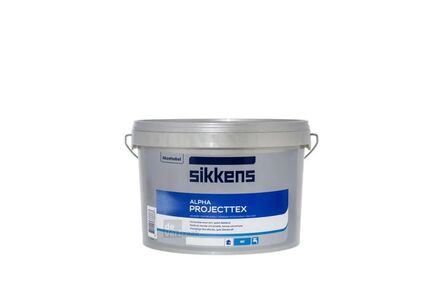 Sikkens Alpha Projecttex Muurverf Acryl Mat Wit emmer W05 5ltr