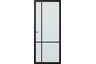 Skantrae Designdeur Slimseries One SSL 4009 Blank veiligheidsglas Grafietzwart Voorbehandeld Opdek Links 830x2115mm