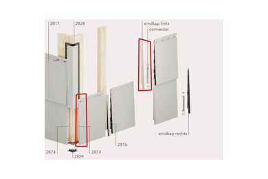 Keralit Eindkap 2839 Links Taupe Eiken