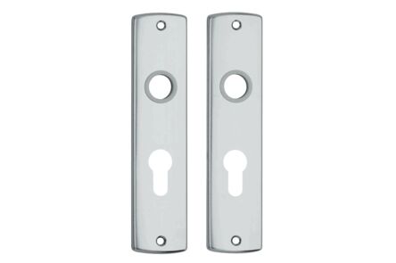 Axa Binnendeurschild Curve 63502091/55CP Aluminium geandoniseerd 55mm 1st 180x41mm