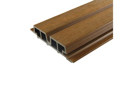 wpc weo60 gardenwall teak fsc 100% 33x170x3900mm