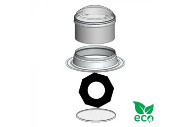 Powerdaylight diam. 35cm Eco plat dak buitenzijde
