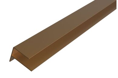 Weo35-60 Alu F-Profiel Teak Ral 8024 65X80X3000mm