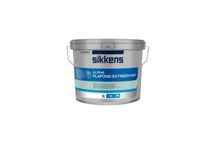 Sikkens Alpha Plafond Extreem Mat Muurverf Acryl Mat Wit emmer W05 10ltr
