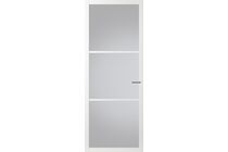 Comfidoor Lijndeur Lies Satijn veiligheidsglas Zuiver wit Afgelakt Opdek Rechts Loopslot 880x2315mm Comfidoor Lijndeur Lies Satijn veiligheidsglas Zuiver wit Afgelakt Opdek Rechts Loopslot 880x2315mm