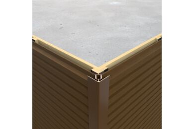 Alu Weo Klikprofiel Dark Grey Ral7022 50x50x3000mm