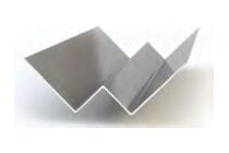 Swisspearl Plank Connect Binnenhoekprofiel CP 010 Agaat Grijs Aluminium 3000mm