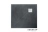 Keratop tec-board douche vloerpaneel asymmetrisch basalt black 1000x10x40