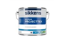Sikkens Alpha Projecttex Muurverf Acryl Mat Wit emmer W05 2,5ltr