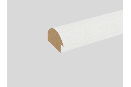 ISIwall eindprofiel Rondo textiel wit 30x2600x19mm