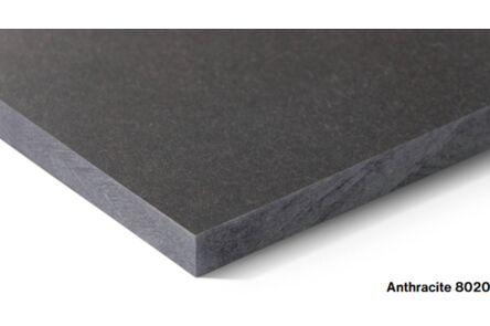 Swisspearl Gevelplaat Carat Natural ARSB ongekantrecht 8020 Anthracite 2-z 3070x1270x8mm