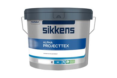 Sikkens Alpha Projecttex Muurverf Acryl Mat Donker emmer N00 4,65ltr