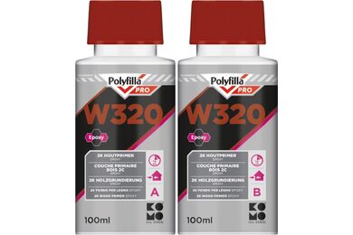 Polyfilla Pro W320 Houtprimer Primer Wit doos 100ml+100ml