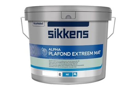 Sikkens Alpha Plafond Extreem Mat Muurverf Acryl Mat Wit emmer W05 10ltr