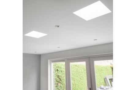 Powerdaylight diam. 25cm Plafondplaat vierkant verzonken binnenzijde