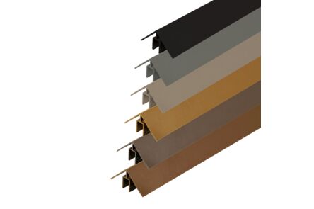 alu weo klikprofiel cedar ral1011 50x50x3000mm