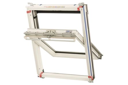 Keylite Tuimelvenster WCP 01 I wit HR++ glas 550x780mm