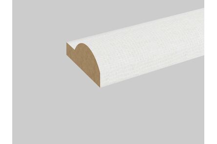 ISIwall beginprofiel Rondo textiel wit 42x2600x19mm