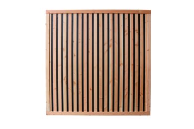 Douglas plankenscherm geschaafd recht rhombus zwart onbehandeld 1800x1800mm