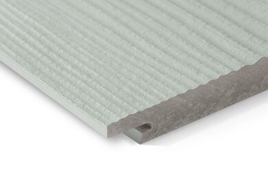 Swisspearl Gevelplank Connect Wood Look Cedar CP 010c Agaat Grijs 1-z 8x210x3000mm