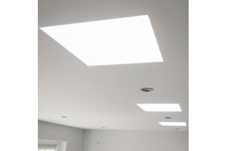 Powerdaylight diam. 25cm Plafondplaat vierkant verzonken binnenzijde