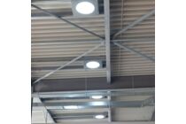 Powerdaylight diam. 53cm Plafondplaat rond vrij hangend binnenzijde