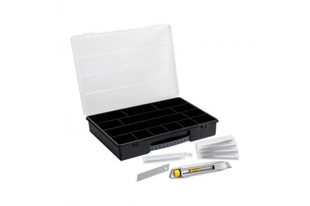 Stanley Interlock Afbreekmes + organiser 14 vaks
