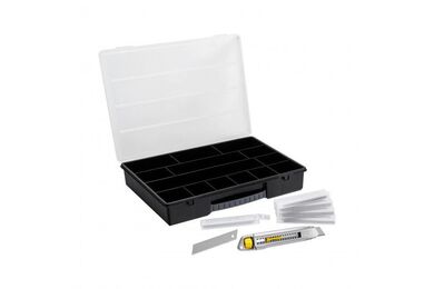 stanley afbreekmes interlock +organiser stht10018-9 18mm met 5x10 afbr