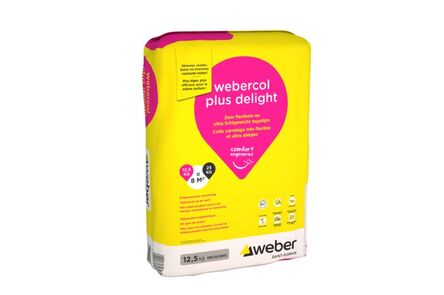 webercol plus delight tegellijm zak 12,5kg grijs