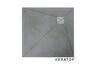 Keratop tec-board douche vloerpaneel asymmetrisch basalt grey 1000x100x40