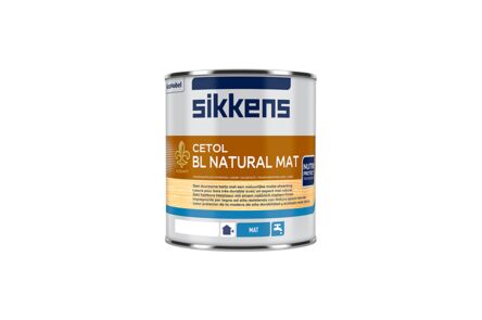 Sikkens Cetol BL Natural Mat Houtbeits Mat Kleurloos blik Base TU  2,425ltr