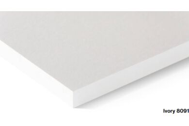 Swisspearl Gevelplaat Carat Natural ARSB ongekantrecht 8091 Ivory 2-z 3070x1270x8mm
