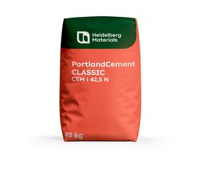 heidelberg portlandcement cem i 42,5 n cement grijs zak 25kg