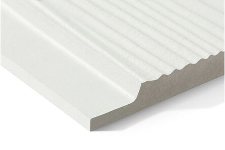 Swisspearl Gevelplank Connect Wood Look Cedar CP 210c Sneeuw Wit 1-z 8x210x3000mm