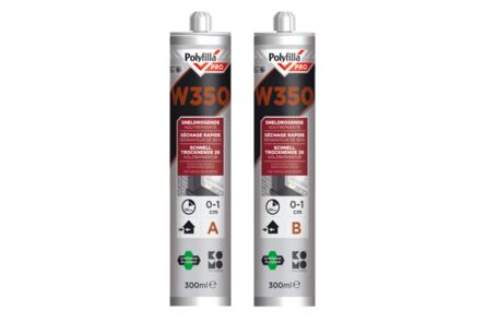 Polyfilla Pro Houtreparatiepasta W350 2 Componenten Beige doos 2x150ml