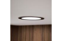 Powerdaylight diam. 35cm Plafondplaat rond opbouw zwart binnenzijde