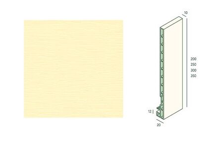 keralit dakrandpaneel 2825 classic lichtivoor 1015 250x20x10 6000mm