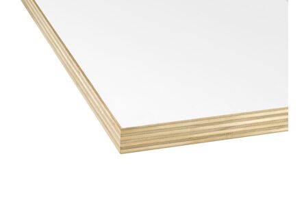 Duraprime populieren exterieurplaat bb/bb 90/90mµ wit gegrond PEFC 2500x1220x18mm