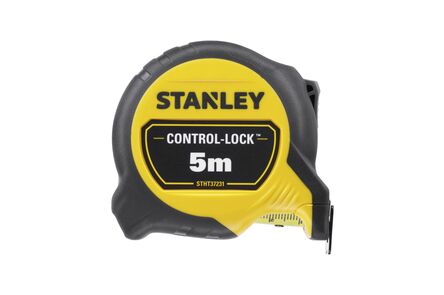 stanley control-lock rolmaat STHT37231-0 dubbelzijdige blade print geel 1st 25x5000mm